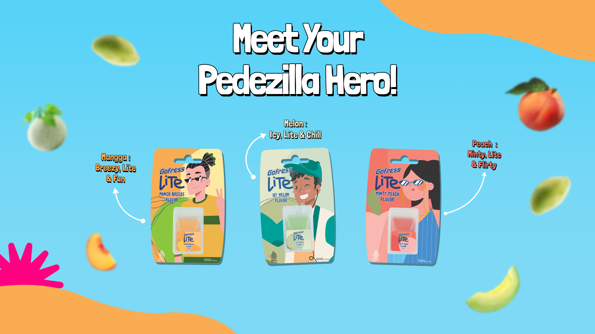 Desain Promosi Gofress Pedezilla Hero